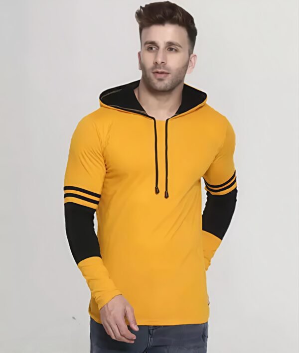 Men’s Hooded T-Shirt | Cotton Blend - Image 4