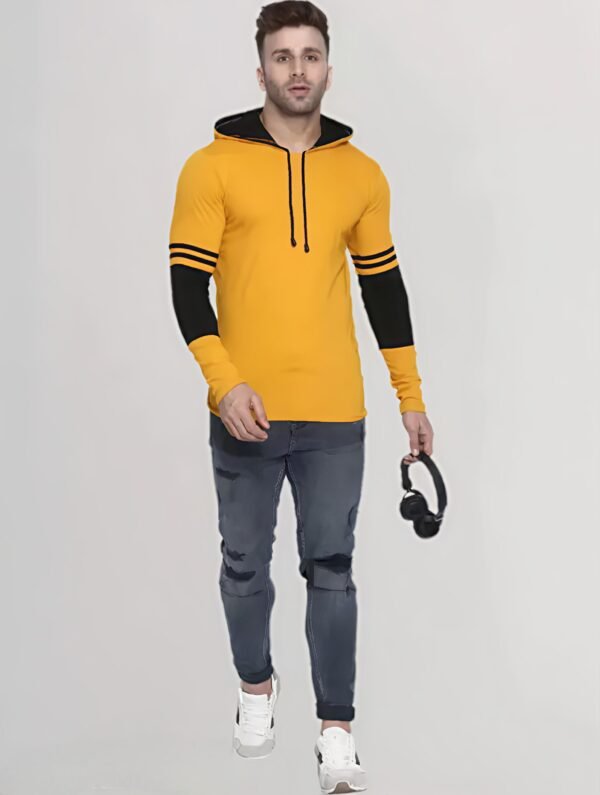 Men’s Hooded T-Shirt | Cotton Blend - Image 3