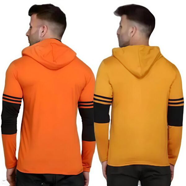 Men's Combo Hooded T-Shirt | Cotton Blend - Image 2